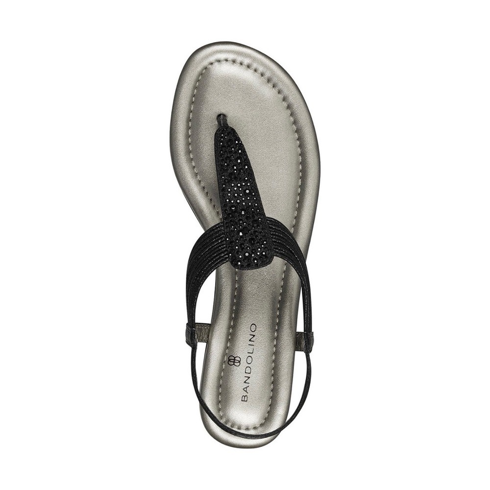 Bandolino Kayte Embellished T-Strap Flat Sandals